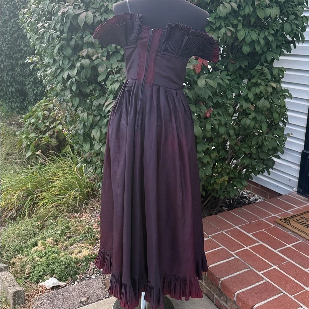 Vintage 1960’s Dorothy Bullitt Deep Purple/ Burgundy Taffeta Gown
